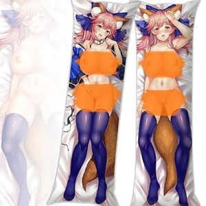 Anime Tamamo no Mae Hentai Waifu Dakimakura Double Sided Pillow Cover